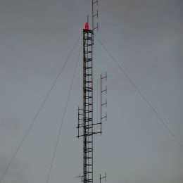 a large ham radio repeater antenna tower