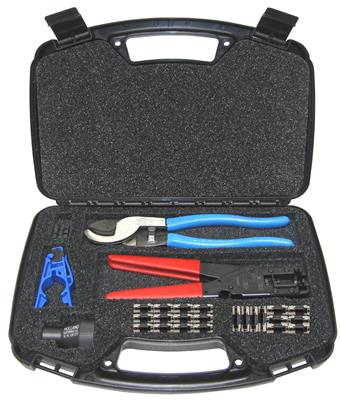 DX Engineering F-Connector RG-6 Coax Cable Tool Kit