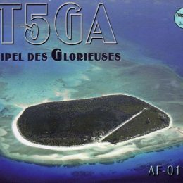 FT5GA Grande Glorioso Island ham radio QSL Card, front
