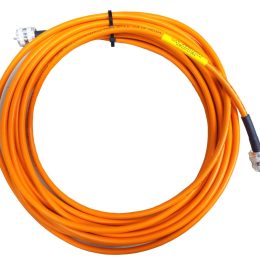 coil of high-vis orange dx engineering coax cable