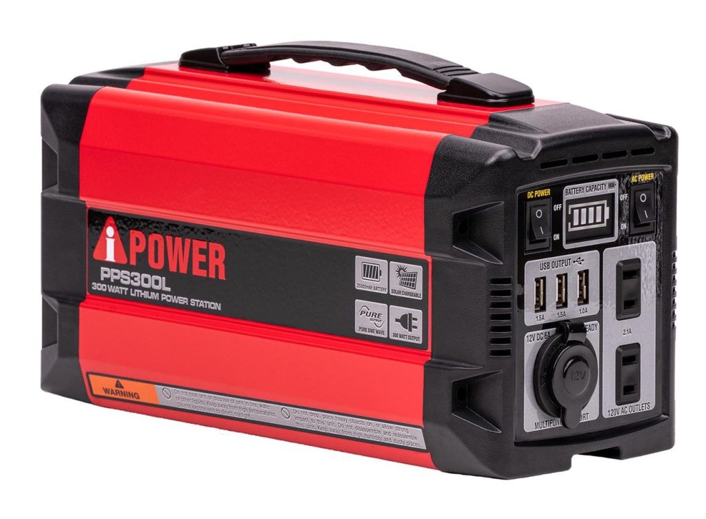 A-iPower 300W Lithium Portable Power Station aip-pps300l_xl