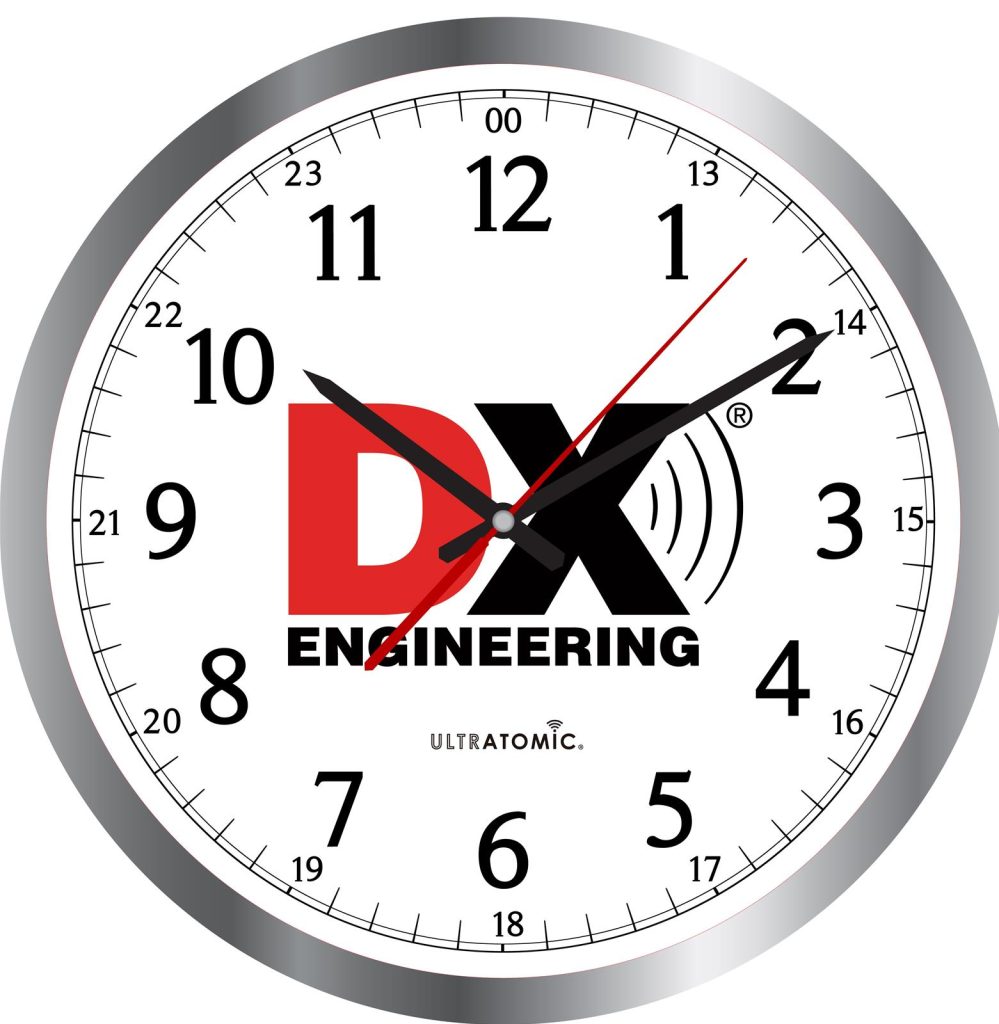 DX Engineering Logo UltrAtomic Wall Clock