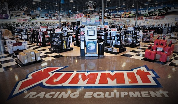 inside summit racing store in tallmadge ohio