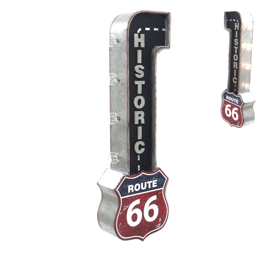 light up route 66 bar sign