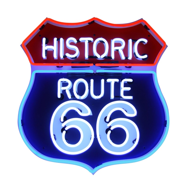 Route 66 neon sign