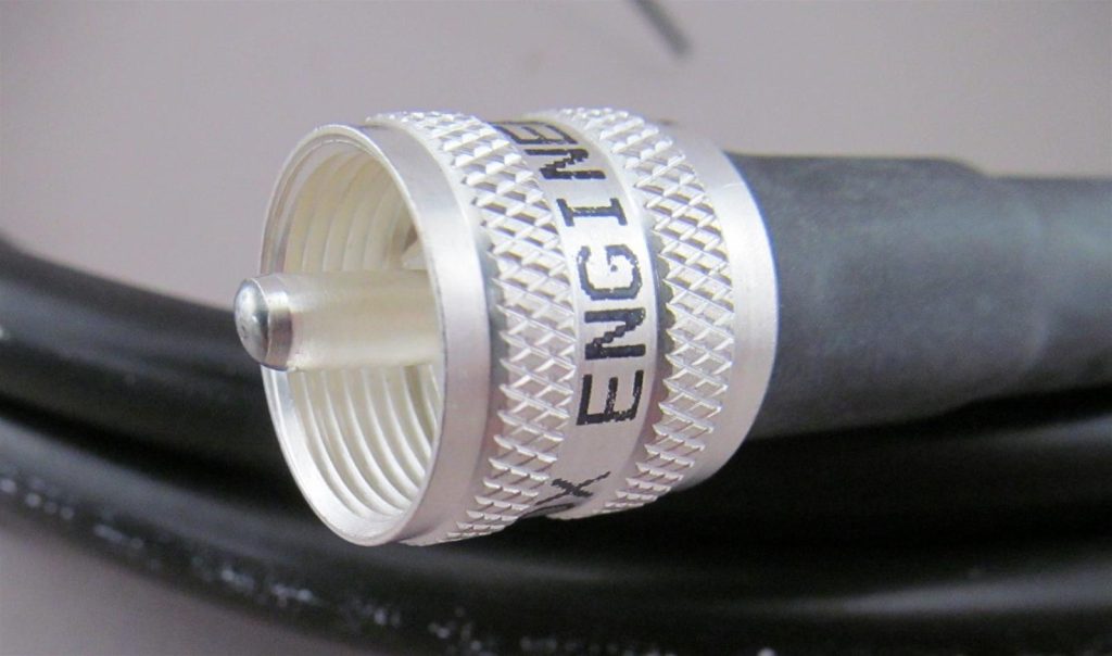 Close up of a DX Engineering PL-259 Male RF Connector