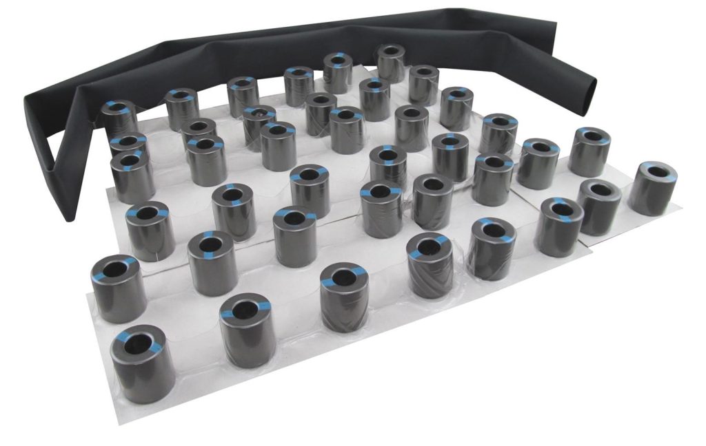 A Collection of ferrite chokes on a table