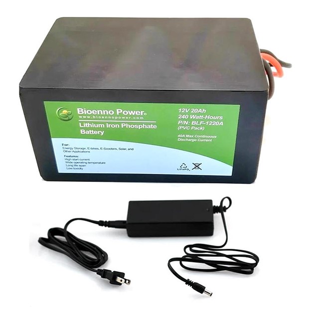 Bioenno Power BLF-1220A LiFePO4 Battery and charger