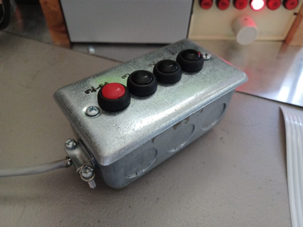 home made Electronic button box