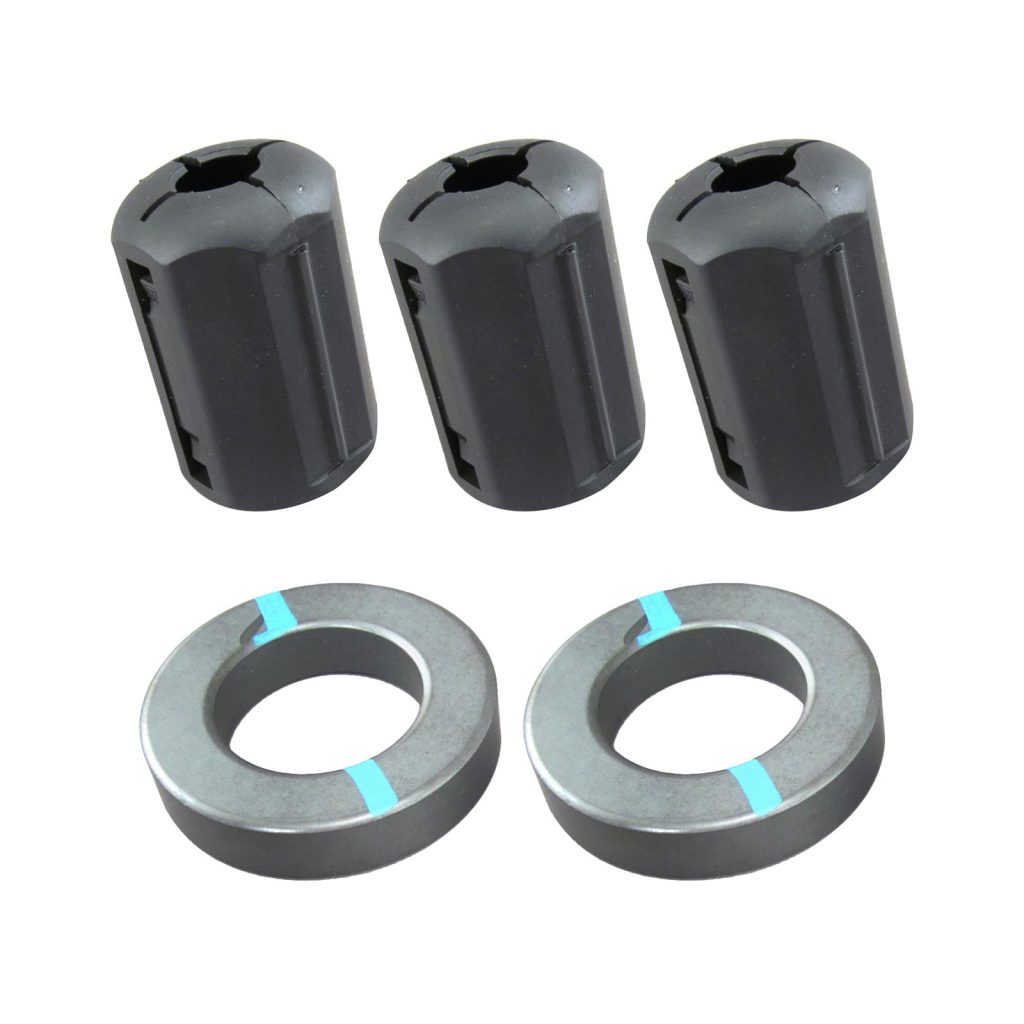 ferrite chokes for a wire