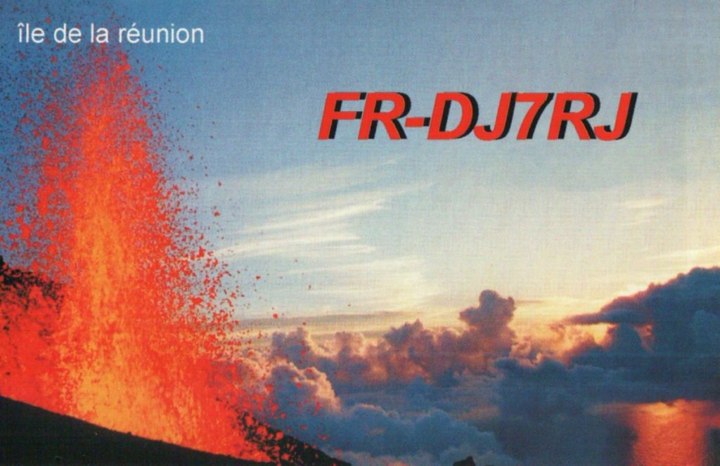 FR-DJ7RJ QSL Card from Réunion Island