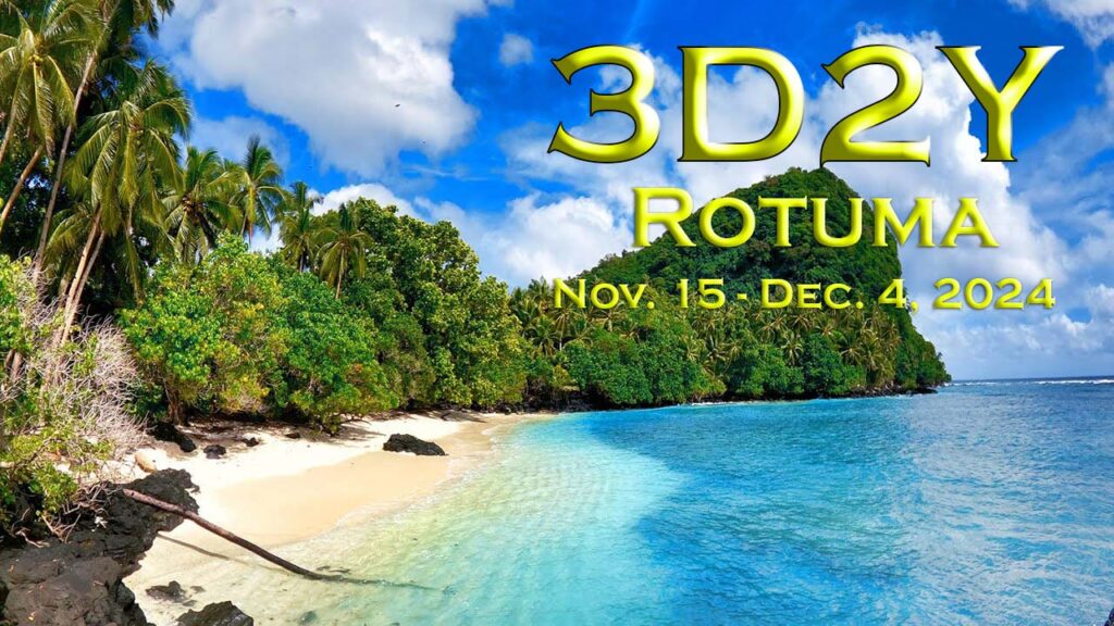 3d2y ham radio qsl card from Rotuma