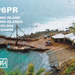 VP6PR Ham Radio QSL Card from Pitcairn Island, front