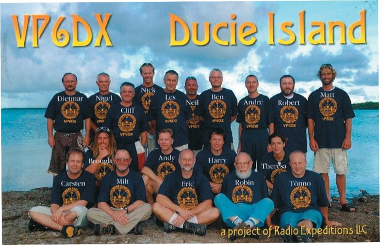 VP6DX Ham Radio QSL Card from Ducie Island