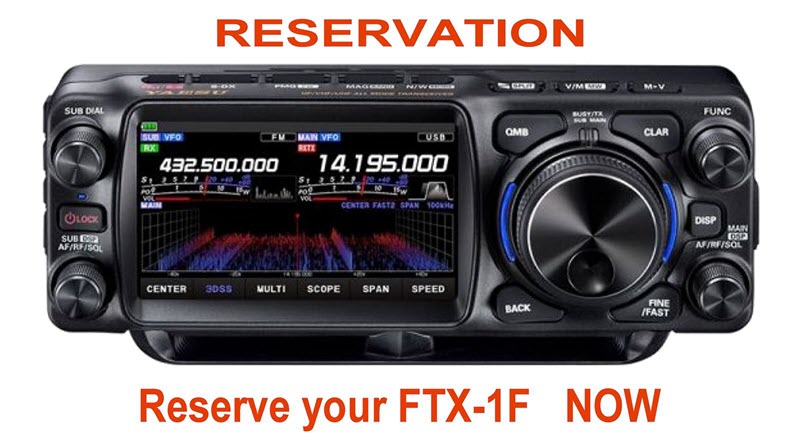 Yaesu FTX-1F ham radio reservation card