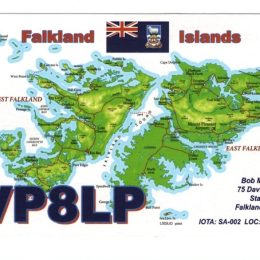 VP8LP Ham Radio QSL Card from the Falkland Islands