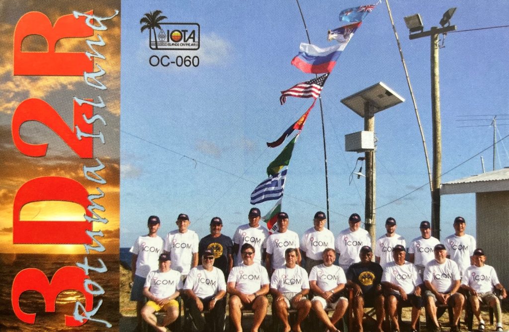 3D2R Ham Radio QSL Card from Rotuma Island, front