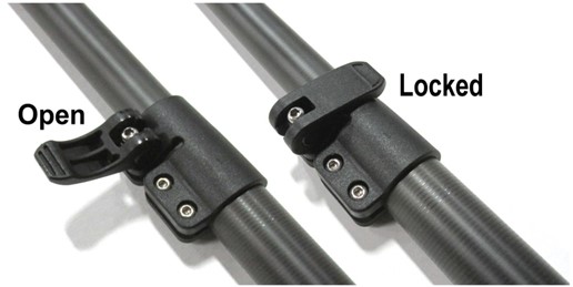 telescopic mast locking mechanism