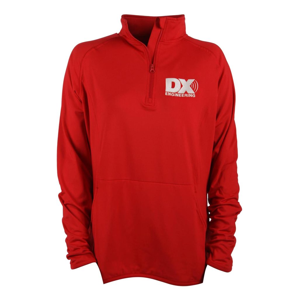 dx engineering long zip pullover sweatshirt