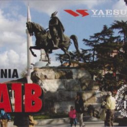 ZA1B Ham Radio QSL Card from Albania