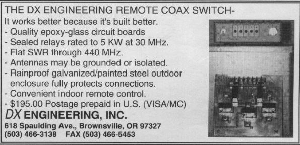 Vintage DX Engineering Remote Advertisement