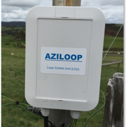 AZILoop external enclosure mounted on post