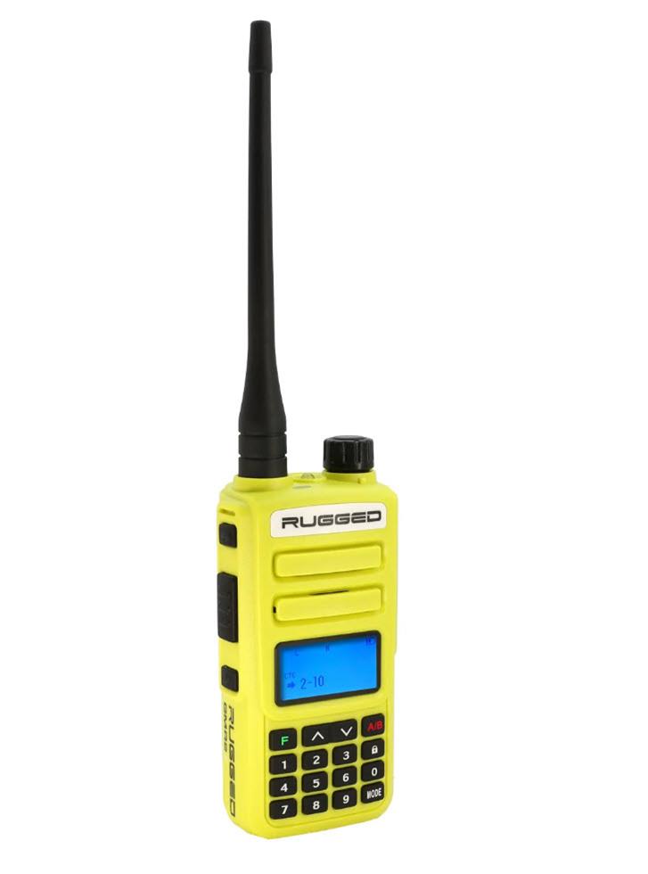 Yellow Rugged Brand HT Ham Radio