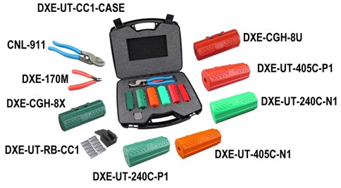 Coaxial Cable Prep Tool Kit for Crimp Connectors (DXE-UT-KIT-CC1)