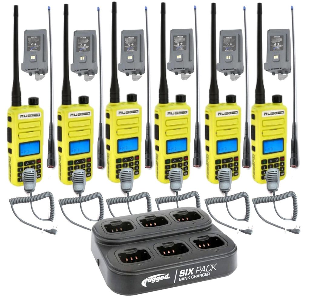 Group of HT Radios with Charging Station