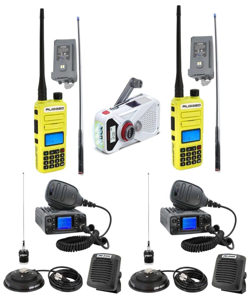 Group of HT Radios with Mobile Radio