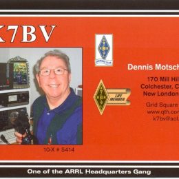 K7BV Ham Radio QSL Card