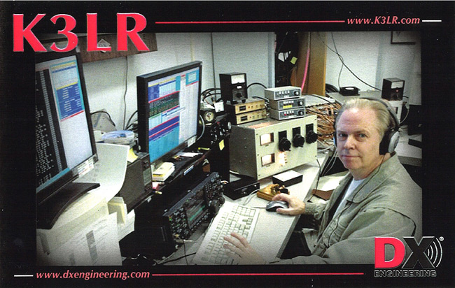 K3LR Ham Radio QSL Card