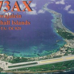 V73WW Marshall Islands Ham Radio QSL Card