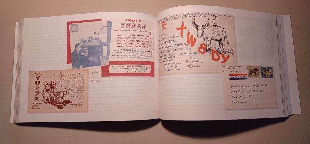 Atlas of QSL Cards book, open