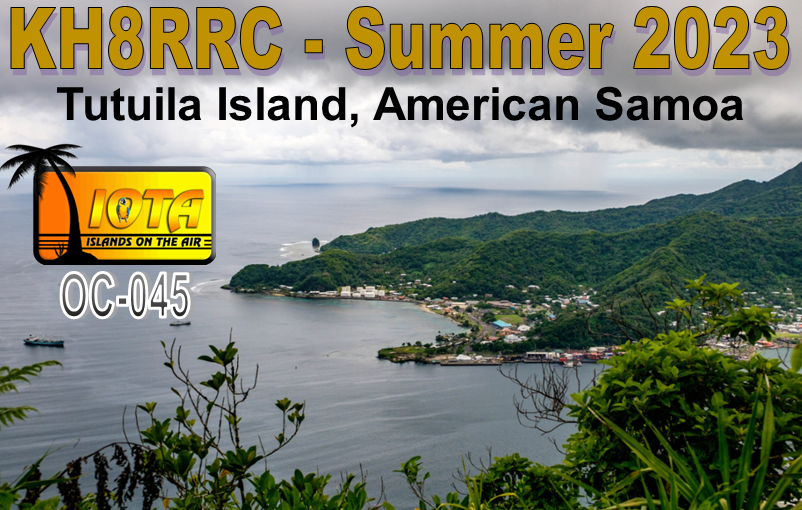 KH8RRC Ham Radio QSL Card from American Samoa