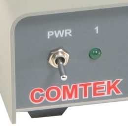 Close up of logo on comtek module