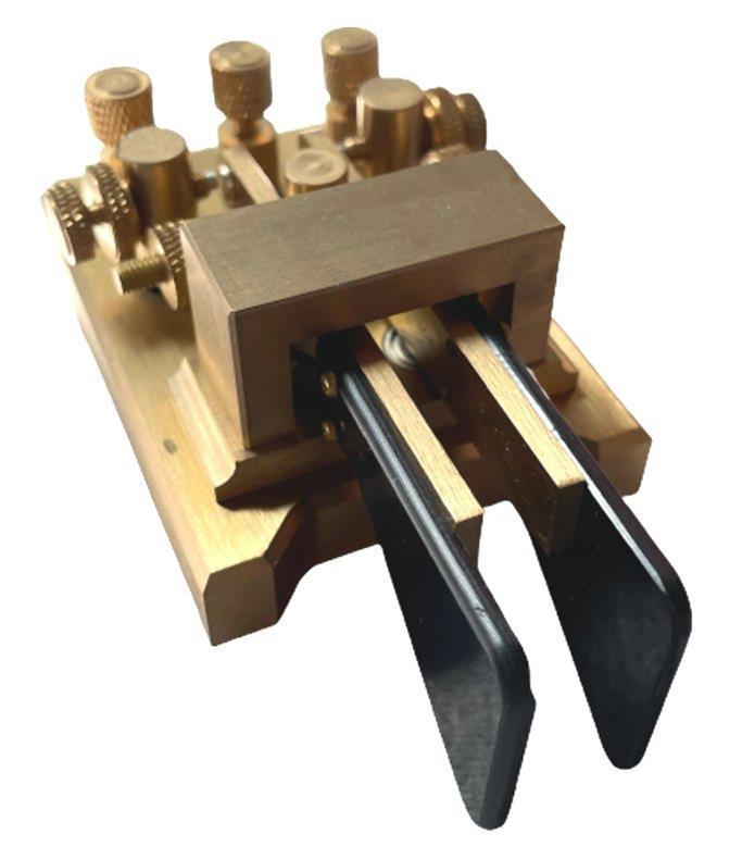 a morse code key paddle