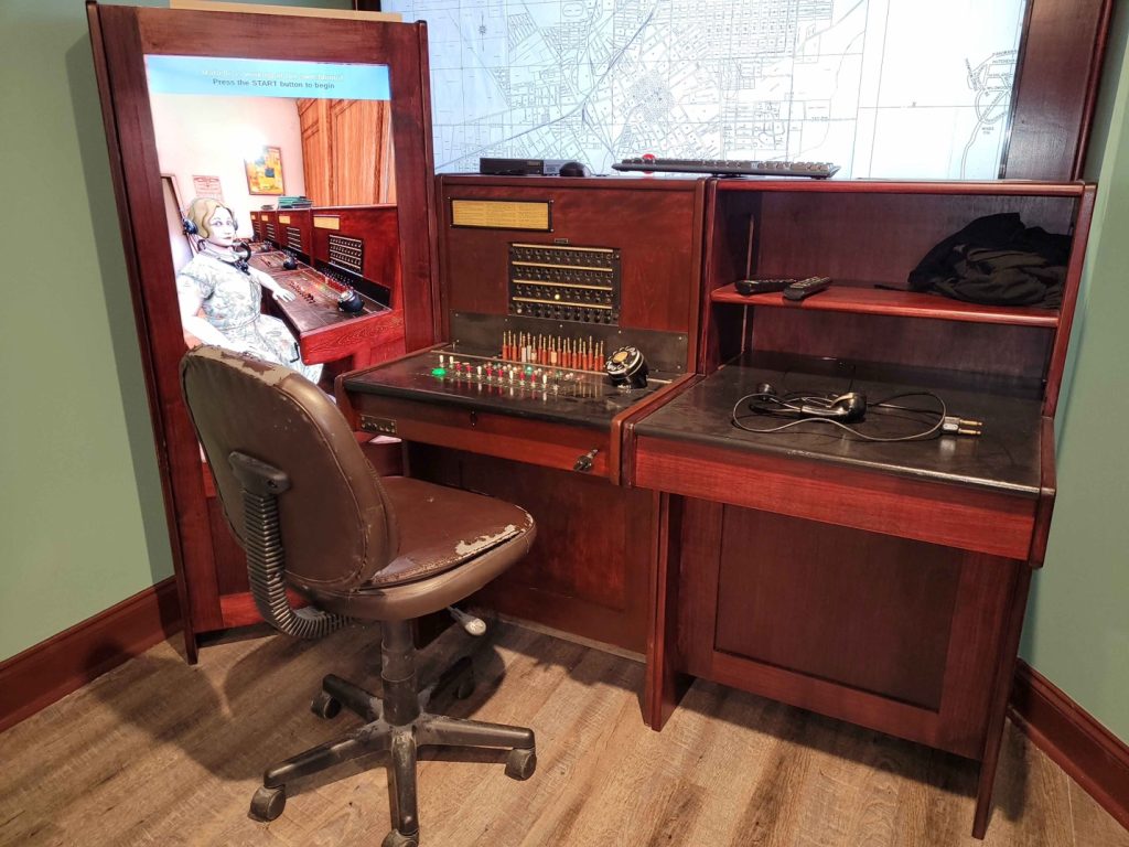 vintage phone operator connector desk