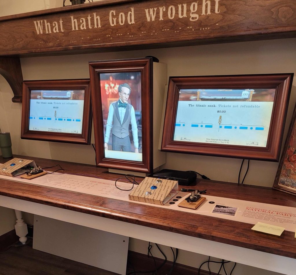 marconi radio display in a museum