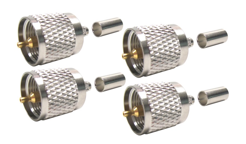 a collection of RF coaxial connectors